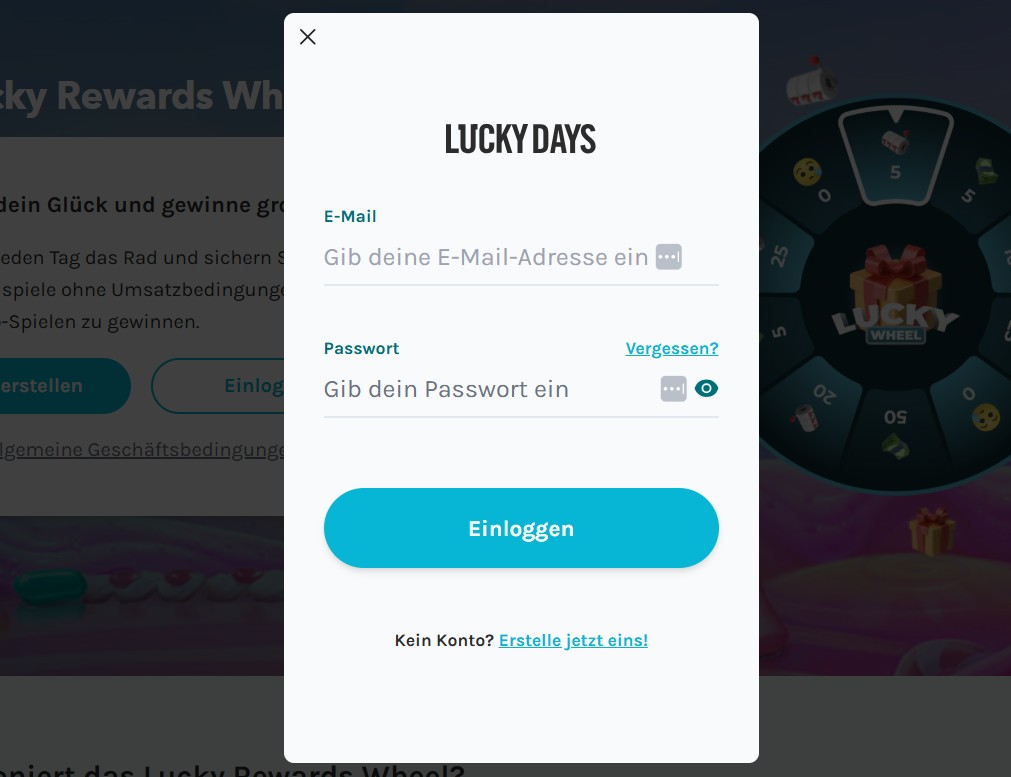 login-luckydays